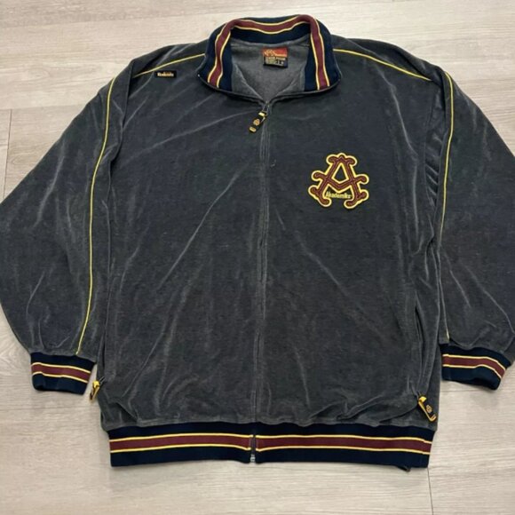 Vintage Akademiks Velour Stadium Division Hip Hop Track Jacket - Picture 2 of 9